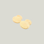 Image for Vintage 14K Yellow Gold Cartier Textured Button Cufflinks