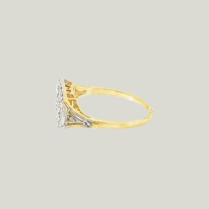 Image for Vintage Belle Époque Old Mine-Cut Diamond Ring