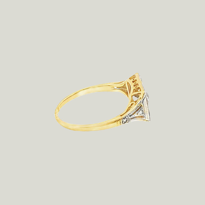 Image for Vintage Belle Époque Old Mine-Cut Diamond Ring