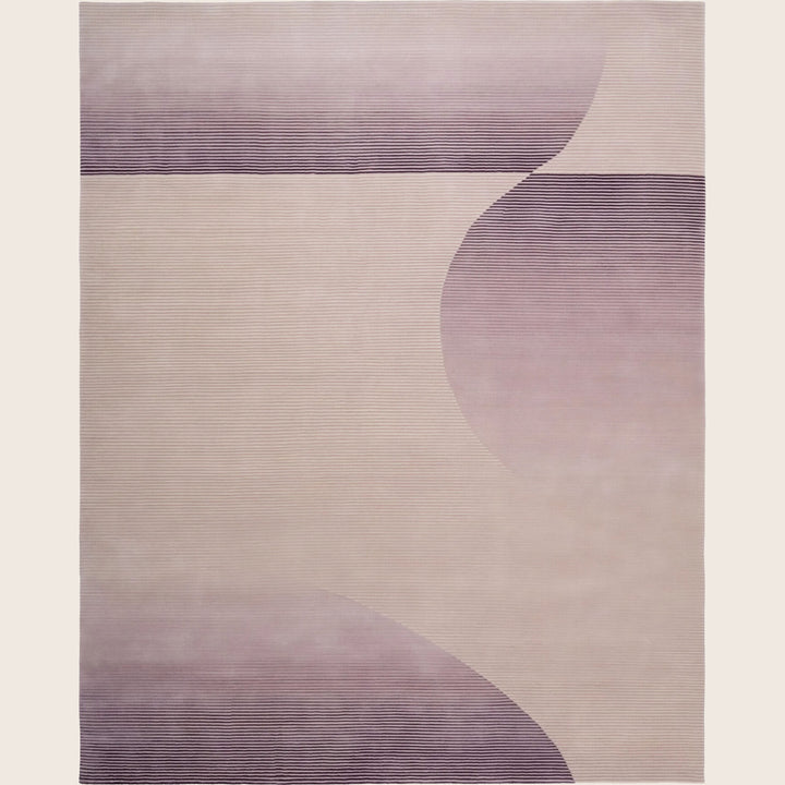 Image for Purple Contemporary Wool Silk Blend Rug - 8' x 10'