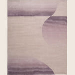 Image for Purple Contemporary Wool Silk Blend Rug - 8' x 10'