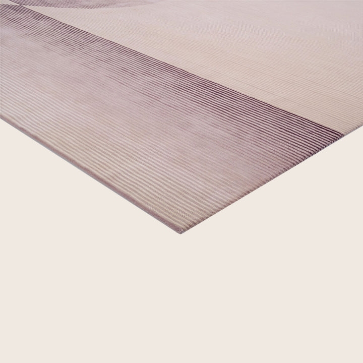 Image for Purple Contemporary Wool Silk Blend Rug - 8' x 10'