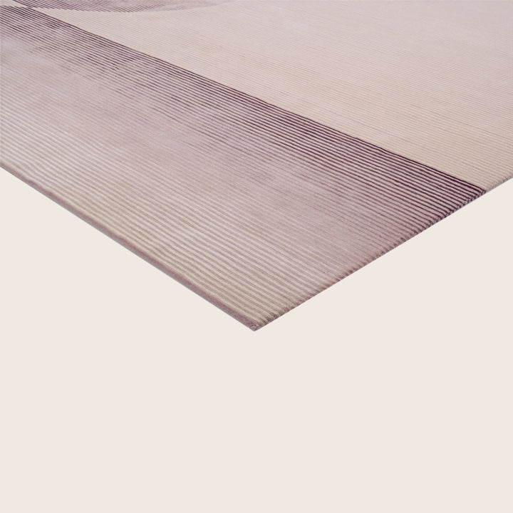 Image for Purple Contemporary Wool Silk Blend Rug - 8' x 10'