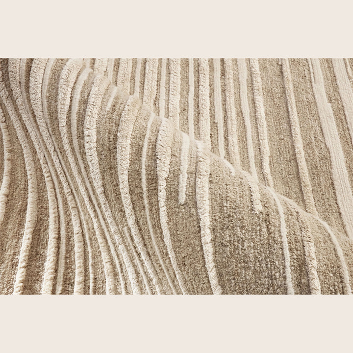 Image for Natural Contemporary Wool Silk Blend Rug - 8' x 10'