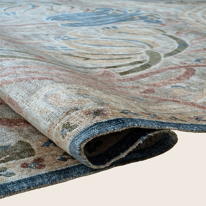 Image for Blush Traditional Silk Wool Rug - 9' x 12'
