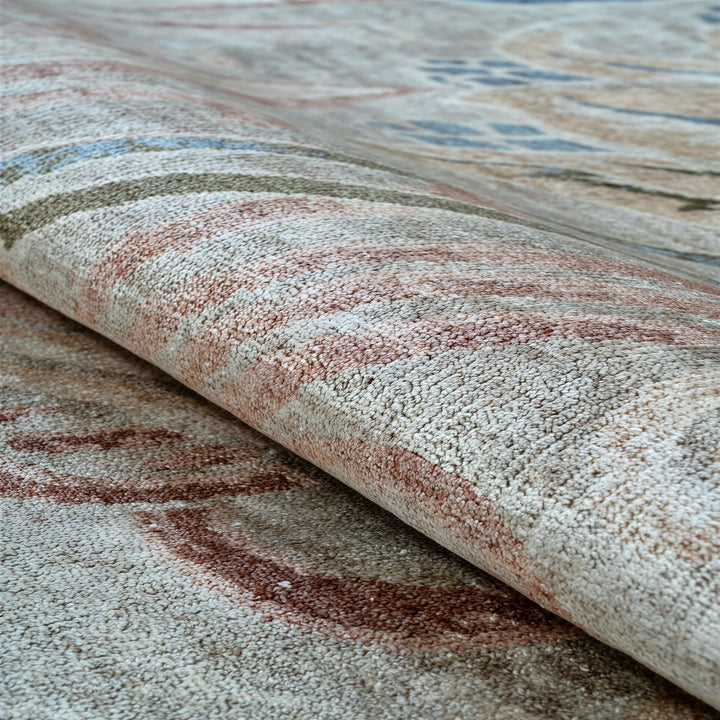 Image for Blush Traditional Silk Wool Rug - 9' x 12'