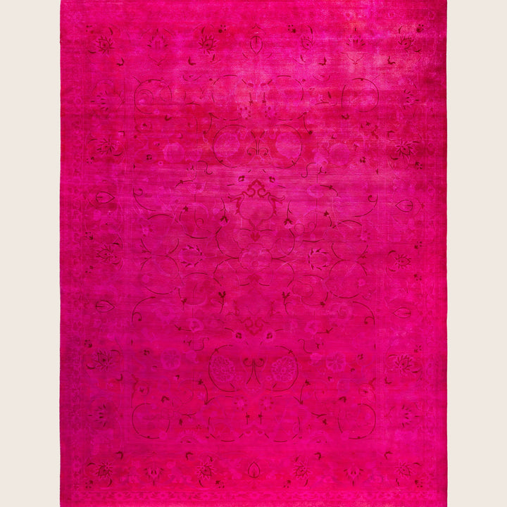Image for Pink Samsara Wool Rug - 9'1" x 12'1"