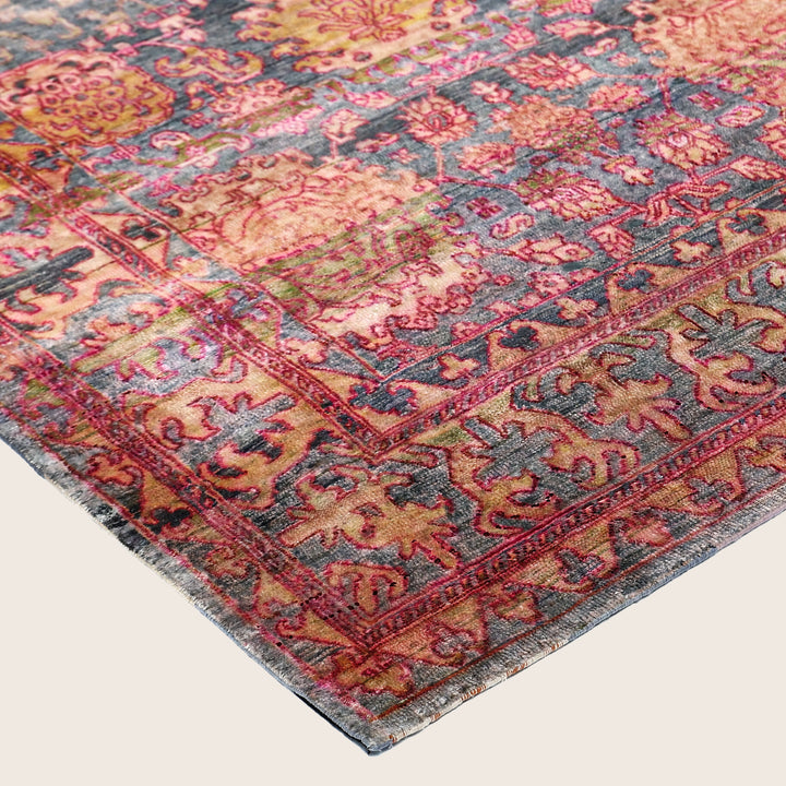 Image for Red Purple Alchemy Traditional Silk Rug - 9'9" x 14'2"