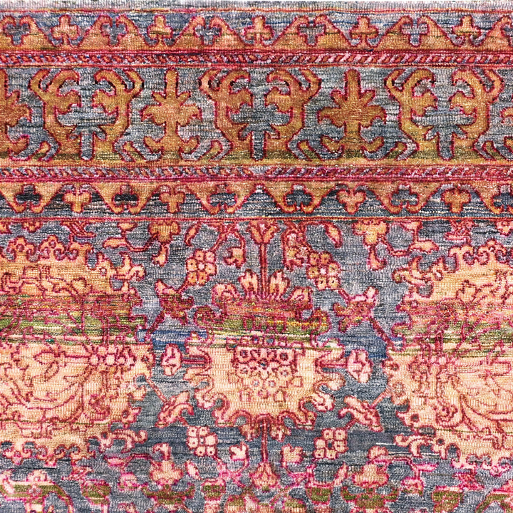 Image for Red Purple Alchemy Traditional Silk Rug - 9'9" x 14'2"