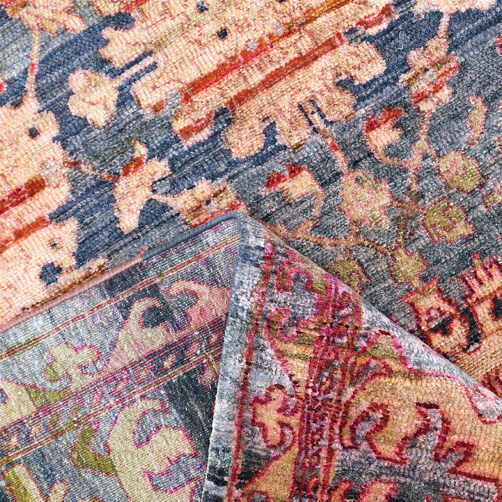Image for Red Purple Alchemy Traditional Silk Rug - 9'9" x 14'2"