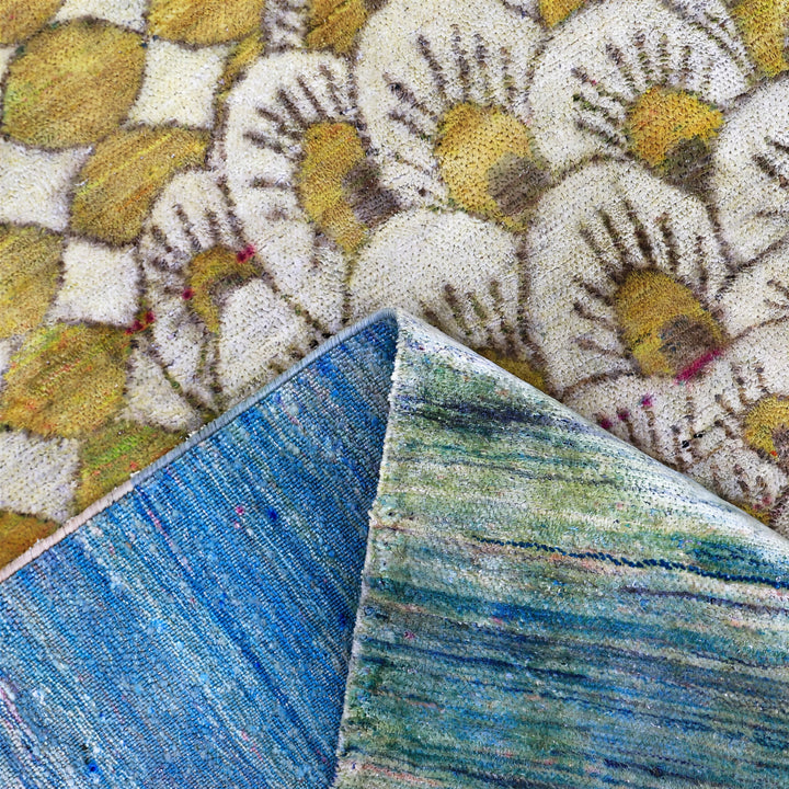 Image for Orange Alchemy Contemporary Silk Rug - 7'10" x 9'11"