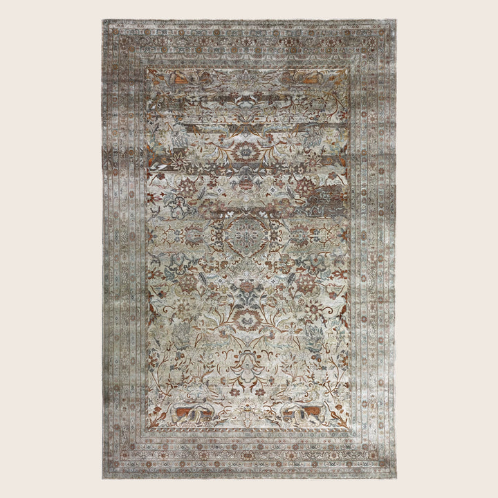 Image for Grey Alchemy Traditional Silk Rug - 9'9" x 15'10"