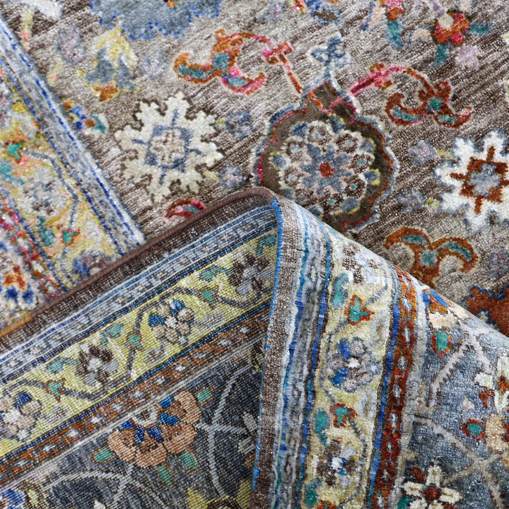 Image for Brown Alchemy Traditional Silk Rug - 9'11" x 13'8"