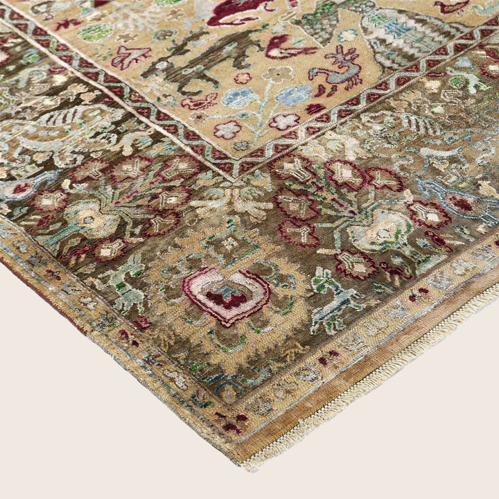 Image for Multicolored Alchemy Traditional Wool Silk Blend Rug - 9'10" x 14'7"