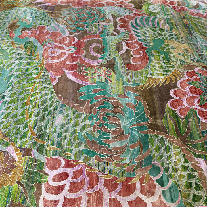 Image for Green Multi Alchemy Transitional Wool Silk Blend Rug