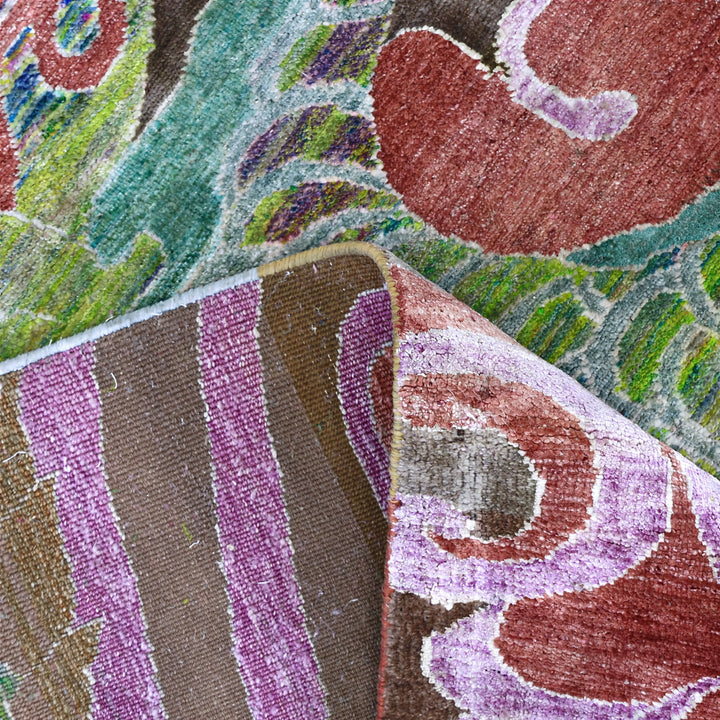Image for Green Multi Alchemy Transitional Wool Silk Blend Rug