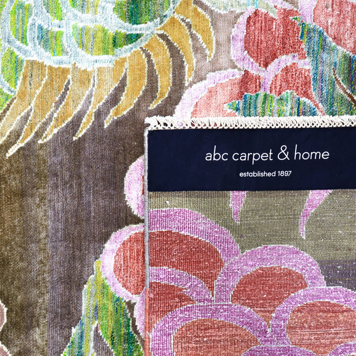 Image for Green Multi Alchemy Transitional Wool Silk Blend Rug
