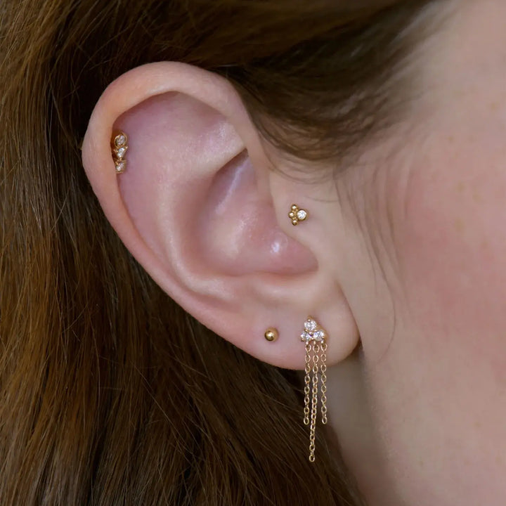 Image for Cléo Shana Trio Diamond Mini Fringe Earrings