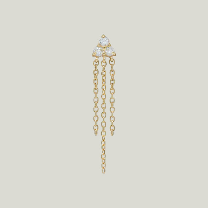 Image for Cléo Shana Trio Diamond Mini Fringe Earrings