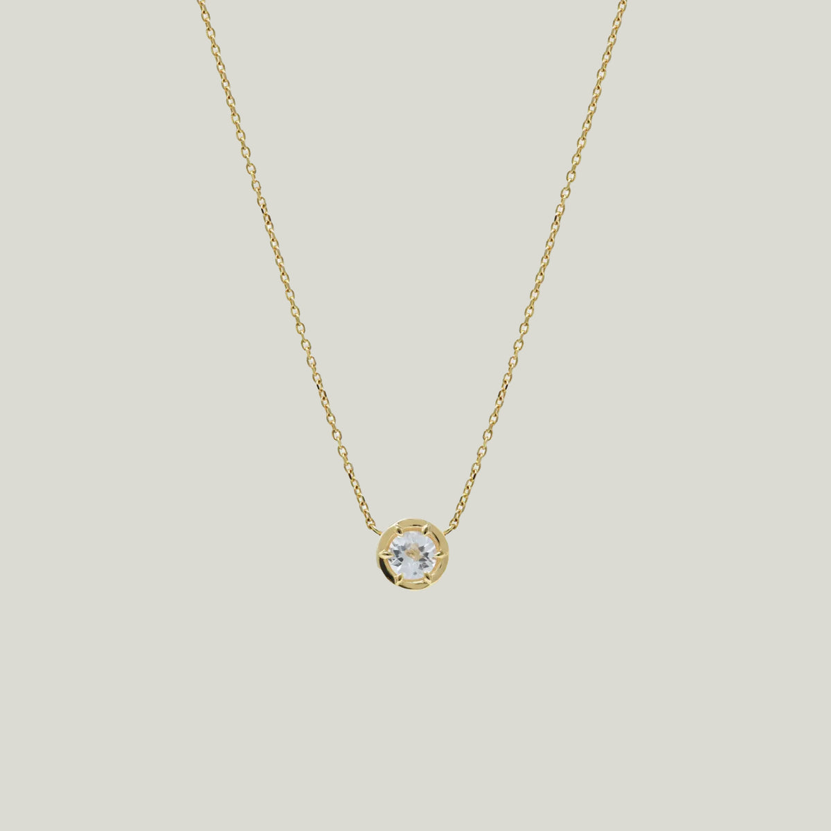 Mélia Kate Solitaire Necklace – abc carpet & home