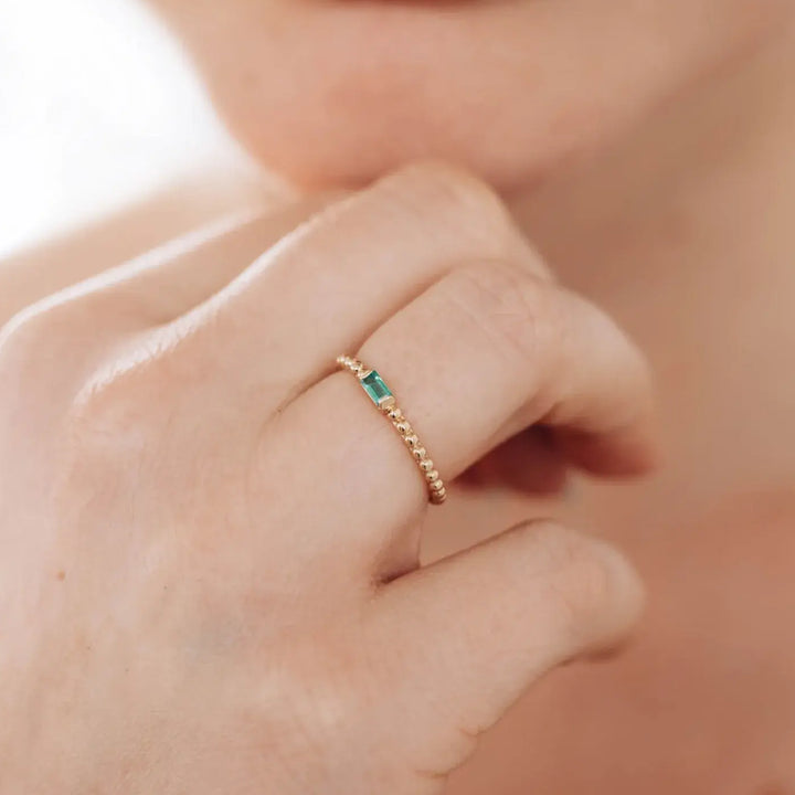 Image for Dew Drop Baguette Stackable Ring