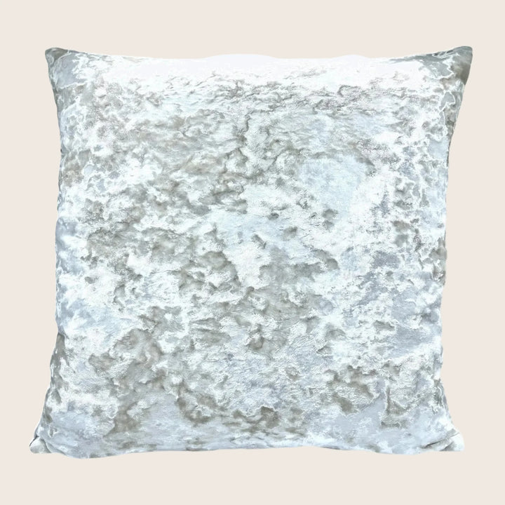 Ombre Crushed Velvet Pillow Ivory