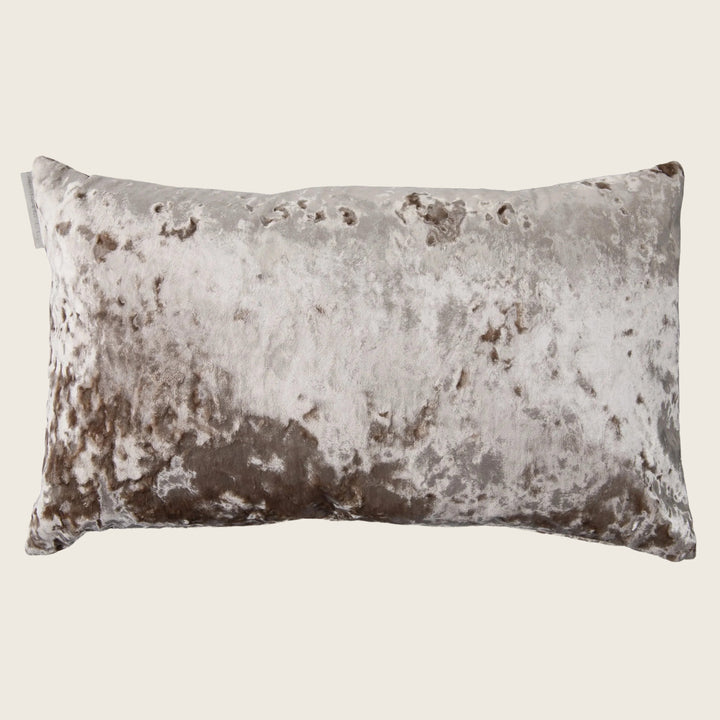 Crushed Velvet Pillow Taupe