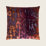 Brushstroke Velvet Pillow, Wildberry