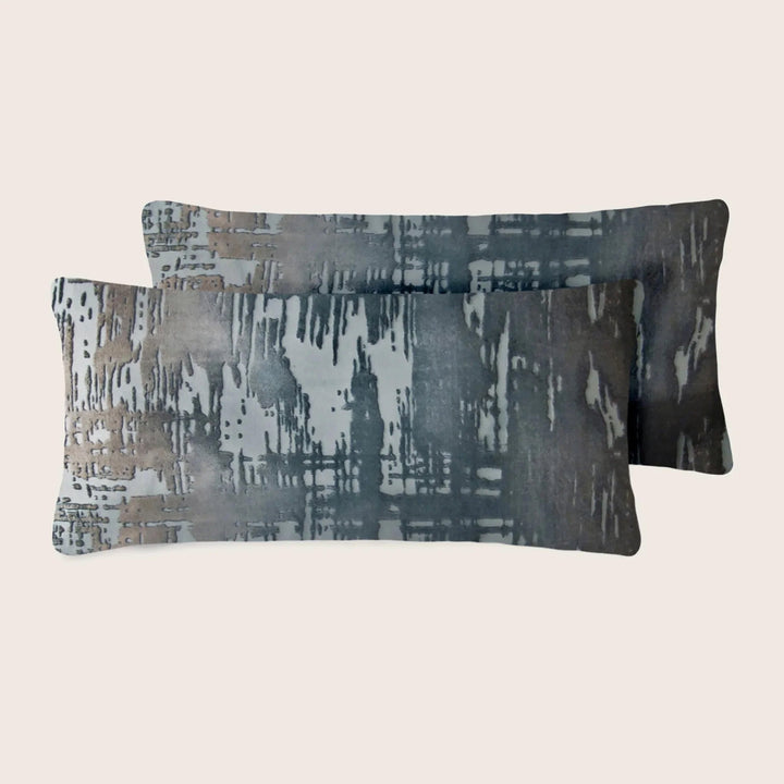 Mini Brushstroke Velvet Pillows, Set of 2