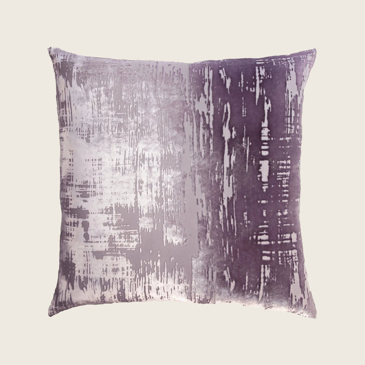 Brushstroke Velvet Pillow, Thistle