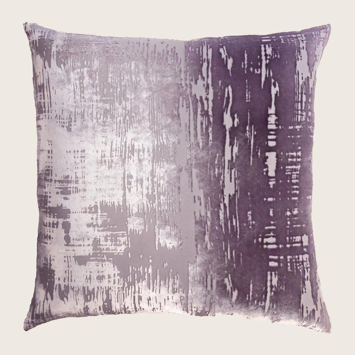 Brushstroke Velvet Pillow, Thistle