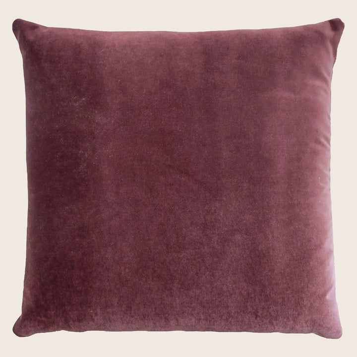 Coral Reef Velvet Pillow, Burgundy