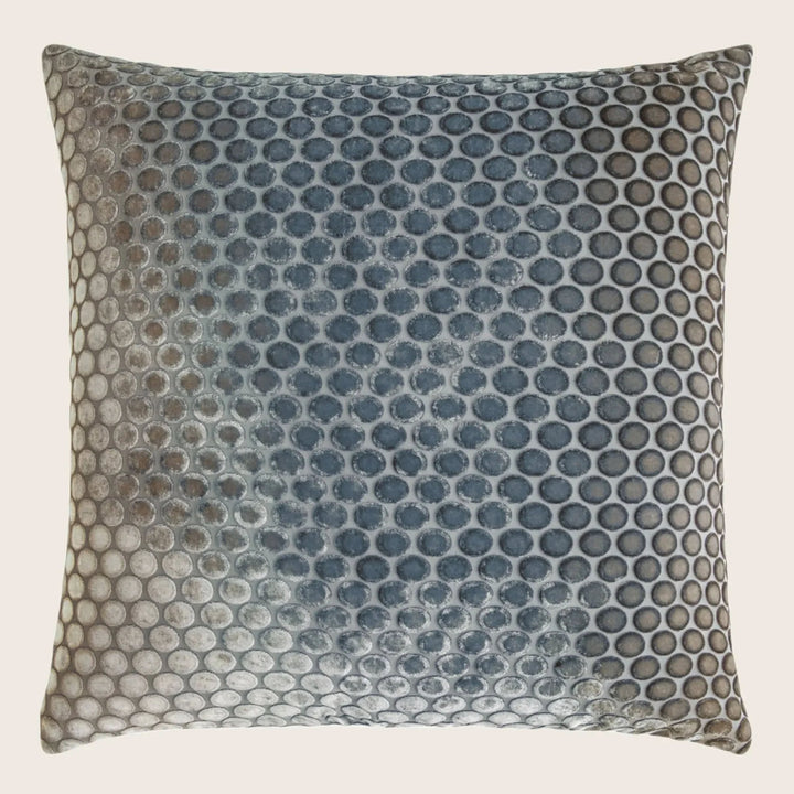 Dots Velvet Pillow, Gunmetal