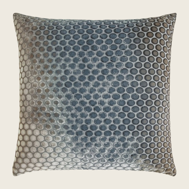 Dots Velvet Pillow, Gunmetal