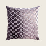 Mod Fretwork Velvet Pillow, Thistle