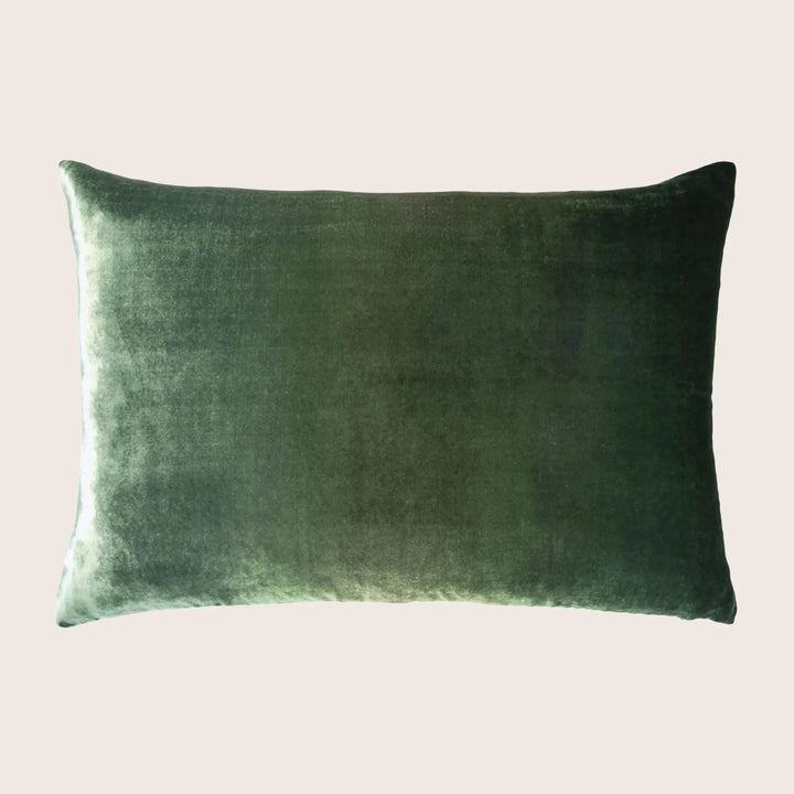 Ombre Velvet Pillow, Evergreen