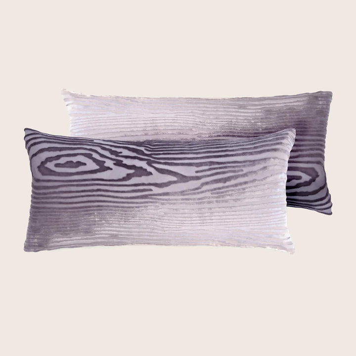 Woodgrain Velvet Pillow, Set of 2