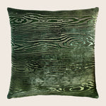 Woodgrain Velvet Pillow, Evergreen