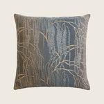 Willow Metallic Velvet Pillow, Gunmetal