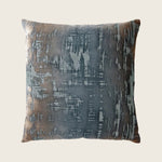 Brushstroke Velvet Pillow, Gunmetal