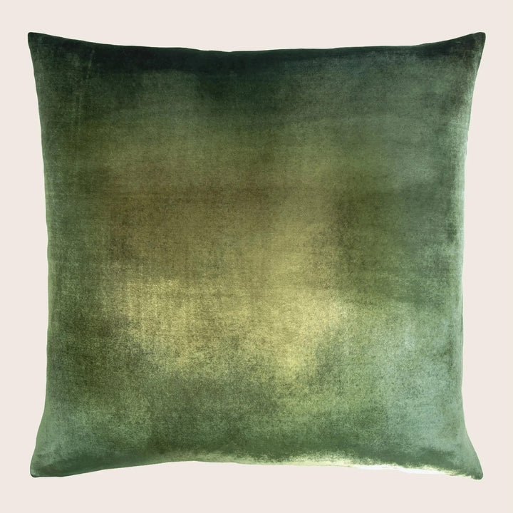 Ombre Velvet Pillow, Evergreen