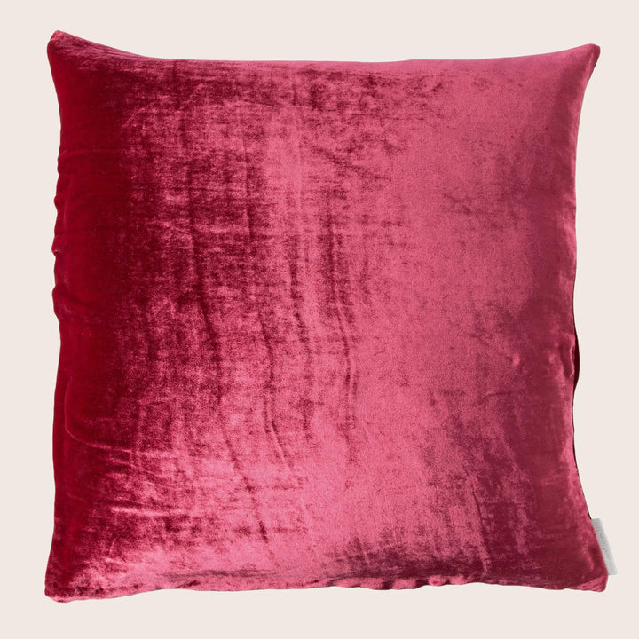 Velvet Pillow, Raspberry