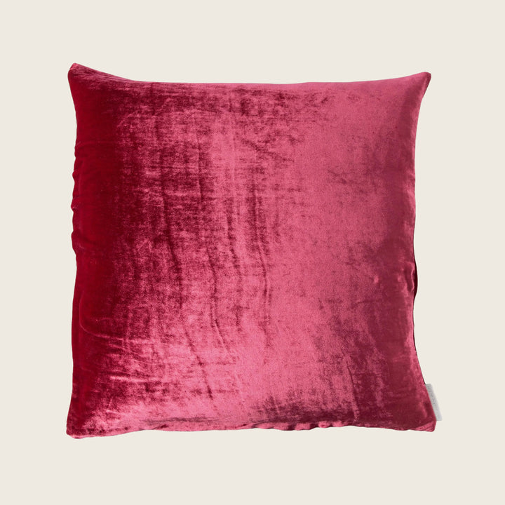 Velvet Pillow, Raspberry