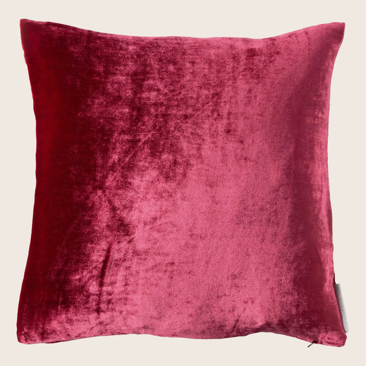 Velvet Pillow, Raspberry