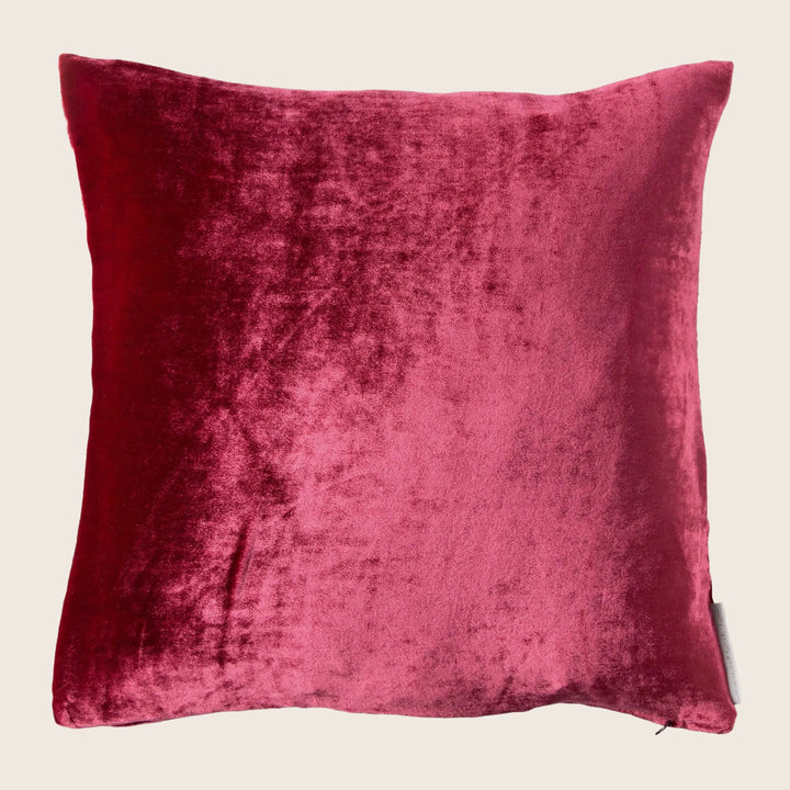 Velvet Pillow, Raspberry
