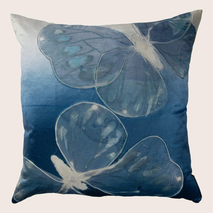 Ombre Monarch Pillow, Twilight on Ivoire