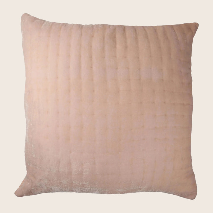 Luminous Quilted Velvet Euro Pillow