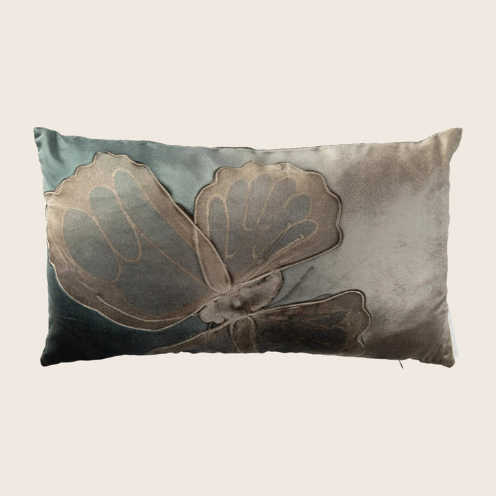 Ombre Monarch Lumbar Pillow, Malachite