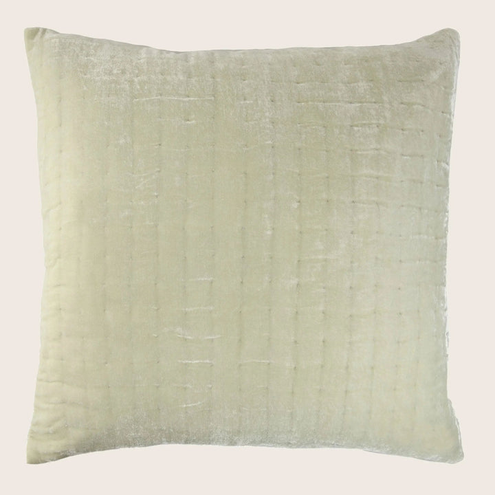 Luminous Quilted Velvet Euro Pillow
