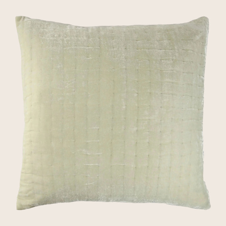 Luminous Quilted Velvet Euro Pillow